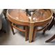A vintage mid century (1960s Danish style) teak Nathan Trinity circular glass coffee table nest of - Image 1 of 3
