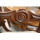 A set of four Victorian mahogany balloon back dining chairs having later tapestry foliate decoration - Image 2 of 4