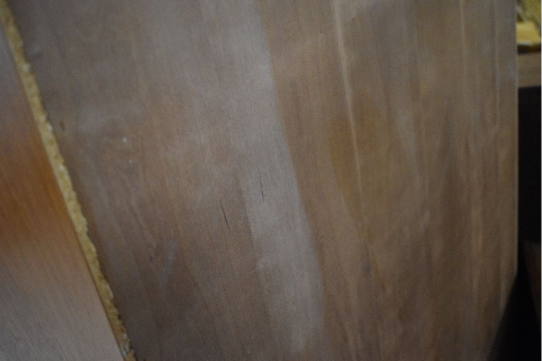 A vintage teak laminate bookshelf, dimensions approx. height 141 width 80 depth 32cm - Image 2 of 3