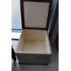 A Victorian and later ottoman stool having mahogany edging and dralon upholstery, approx - Image 2 of 2