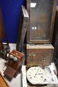 An early 20th Century oak cased time recorder clock, dial named for Gledhill-Brook (the dial