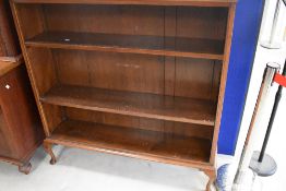 An early 20th Century mahogany bookshelf, dimensions approx. Width 120 depth 30cm height 123cm