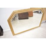 A vintage gilt wood over mantel mirror, approx. 102 x 73cm