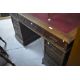 A Victorian oak pedestal desk, having later leather inset (skiver) top, approx. 120 x 60cm - Image 1 of 3