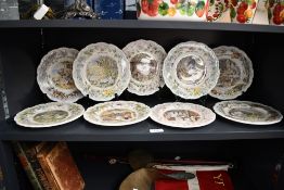Nine contemporary Royal Doulton ceramic 'Brambly Hedge' plates, featuring different stories with