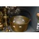 A quantity of late 19th to early 20th-century metalware, to feature a large brass pot with cast iron - Image 4 of 4