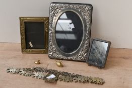 A selection of late 19th to 20th-century sundry wares, to include a presumed daguerreotype framed