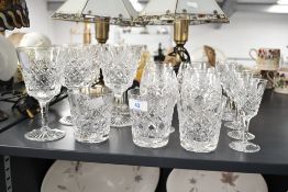 A quantity of late 20th-century Stuart Crystal Westbury-style glassware, to feature goblets,