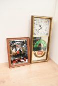 A late 20th-century Cheadleshire Chieften Light advertising clock; sold with a small WM. Younger's