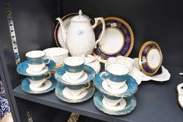 A selection of 20th-century ceramic ware, to feature a set of six Stanley fine bone china coffee