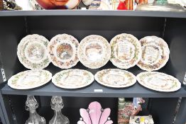 Ten contemporary Royal Doulton ceramic 'Brambly Hedge' plates, featuring recipes for different