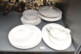 A small selection of late 20th-century Royal Doulton 'Greenbrier' china tableware, to feature