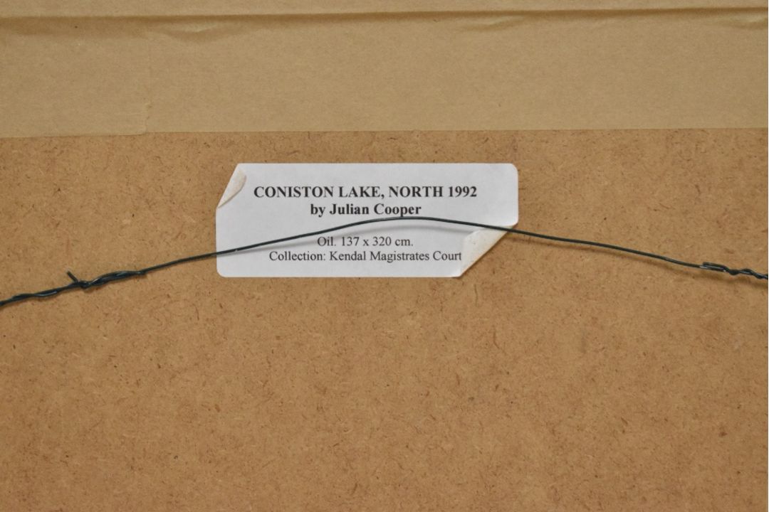 *Local Interest* After Julian Cooper (British b.1947) Lithograph 'Coniston Lake, North', a view of - Image 3 of 3