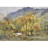 *Local Interest* Henry Robinson Wilkinson (British 1884 - 1975) Watercolour, a late summer Lake