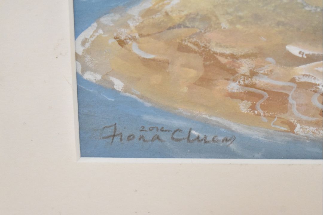 *Local Interest* Fiona Clucas (British Contemporary) Mixed media on paper 'Sands, Jenny Browns - Image 3 of 4