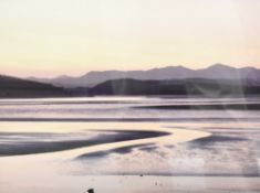 *Local Interest* David Briggs (British Contemporary) Lithograph 'Leven Estuary', a coastal sunset at