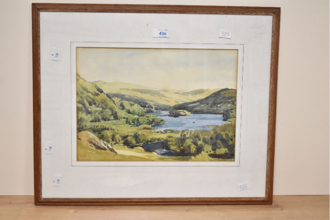 *Local Interest* William Dodd (British 1908 - 1981) Watercolour, a Lake District landscape, a view - Image 2 of 3