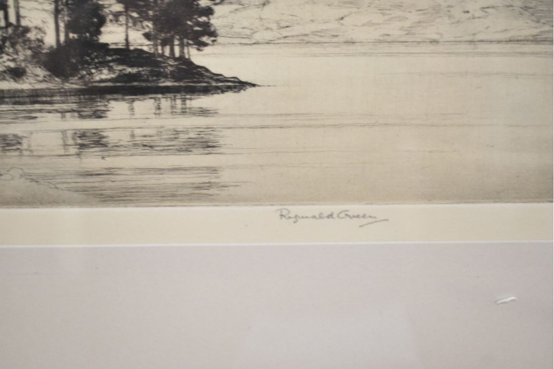 *Local Interest* After Reginald Green (British 1884 - 1971) Drypoint Etching 'Blea Tarn and Langdale - Image 3 of 4