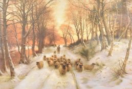 After Joseph Farquharson (Scottish 1846-1935) A collection of three lithographs 'Midwinter