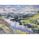 *Local Interest* Fiona Clucas (British Contemporary) Mixed media on paper 'View Over Ullswater', - Image 1 of 5