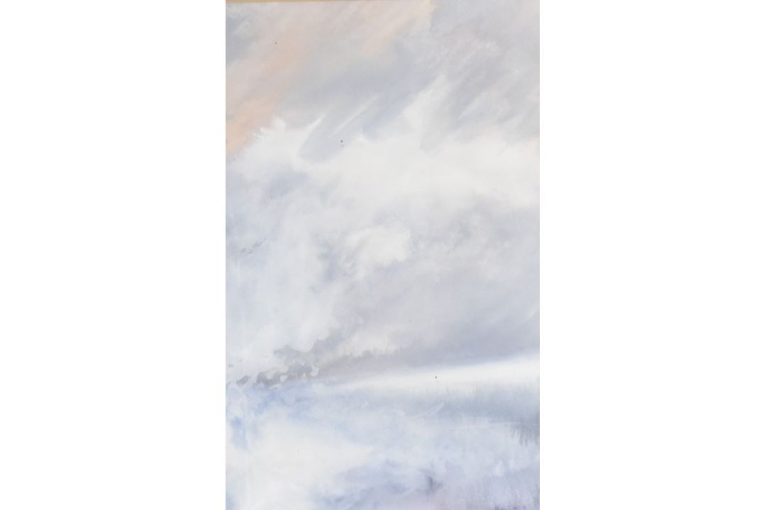 *Local Interest* George Kosinski (British b.1952) Watercolour, an abstract study of the sky in - Image 1 of 3