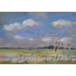 *Local Interest* Fiona Clucas (British Contemporary) Mixed media on paper 'Hot Summers Day
