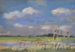 *Local Interest* Fiona Clucas (British Contemporary) Mixed media on paper 'Hot Summers Day