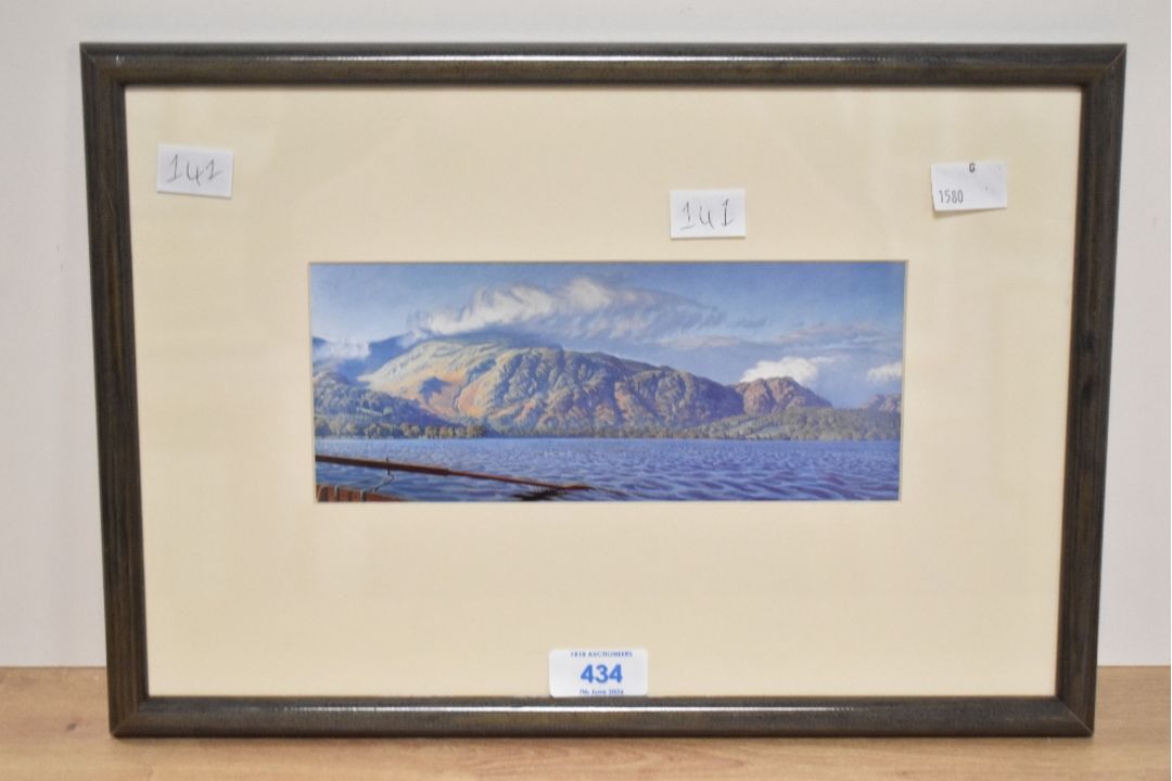 *Local Interest* After Julian Cooper (British b.1947) Lithograph 'Coniston Lake, North', a view of - Image 2 of 3