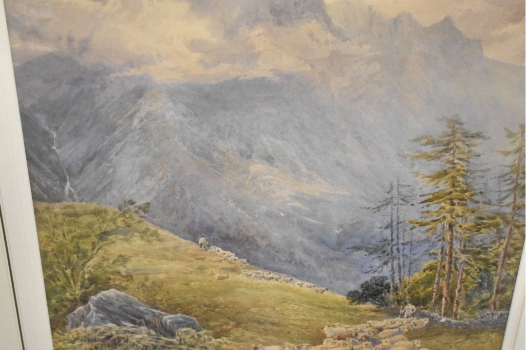*Local Interest* Charles Pigott (British 19th Century) Watercolour 'Great Gable, Wasdale - Image 5 of 5