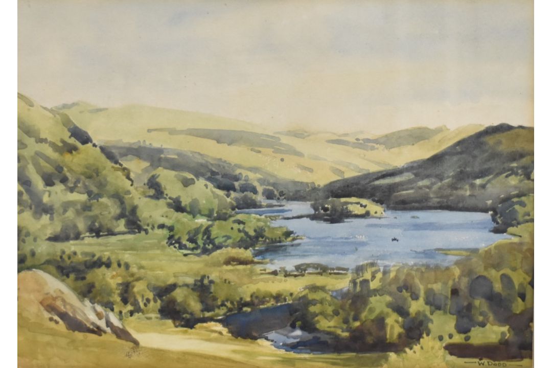 *Local Interest* William Dodd (British 1908 - 1981) Watercolour, a Lake District landscape, a view - Image 1 of 3