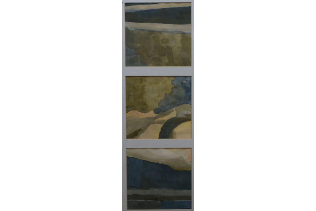 *Local Interest* Val Winterbottom (British Contemporary) Watercolour triptych, comprising of - Image 1 of 5