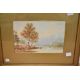 Two 19th century English school watercolours (diptych) a study of trees and lake scene with - Image 3 of 4