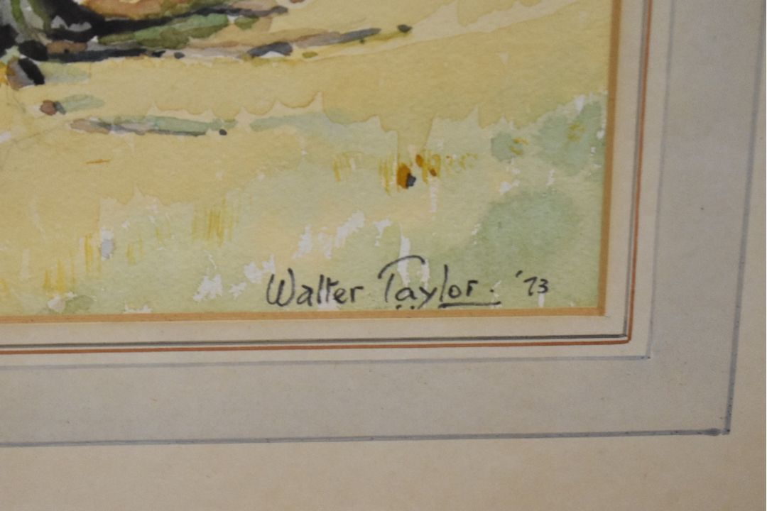 Walter Taylor (British 20th Century) Watercolour 'Fairy Steps', an autumnal landscape study, - Image 3 of 4