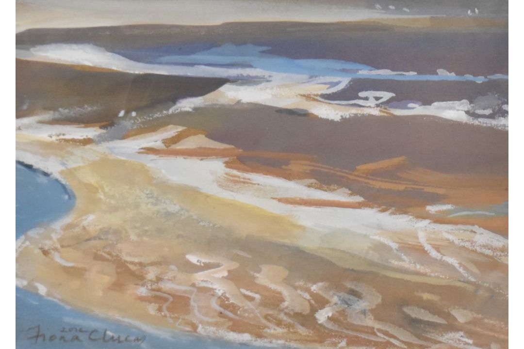 *Local Interest* Fiona Clucas (British Contemporary) Mixed media on paper 'Sands, Jenny Browns - Image 1 of 4