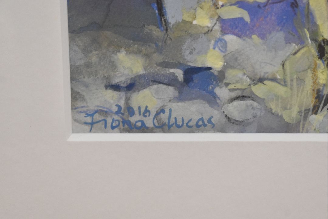 *Local Interest* Fiona Clucas (British Contemporary) Mixed media on paper 'View Over Ullswater', - Image 3 of 5