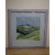 A Contemporary Batik style composition, depicting a mountain in blue and green tones, initialled ( - Image 2 of 5