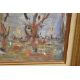 F Salvini (French 20th Century) Oil on Canvas 'Piana Corsica', an impressionistic village study, - Image 3 of 4