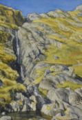 *Local Interest* Jill M Aldersley (British 1943-2007) Watercolour 'Cam Spout, Eskdale', a Lake