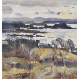 *Local Interest* Fiona Clucas (British Contemporary) Mixed media on paper 'Southerley View,