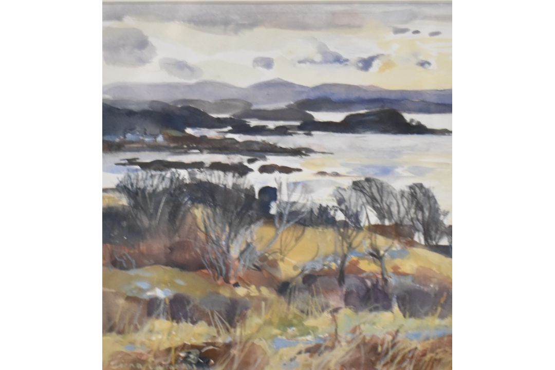 *Local Interest* Fiona Clucas (British Contemporary) Mixed media on paper 'Southerley View, - Image 1 of 4