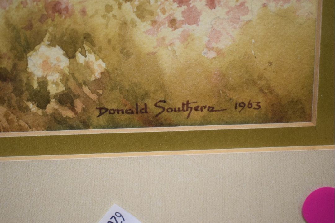 *Local Interest* Donald Southern (British 20th Century) Watercolour, study of a cottage facade, - Image 4 of 5