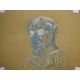 *Local Interest* Tom Dearden (British 1942-2020) Pastel on board, Self portrait as an elderly man in - Image 1 of 5