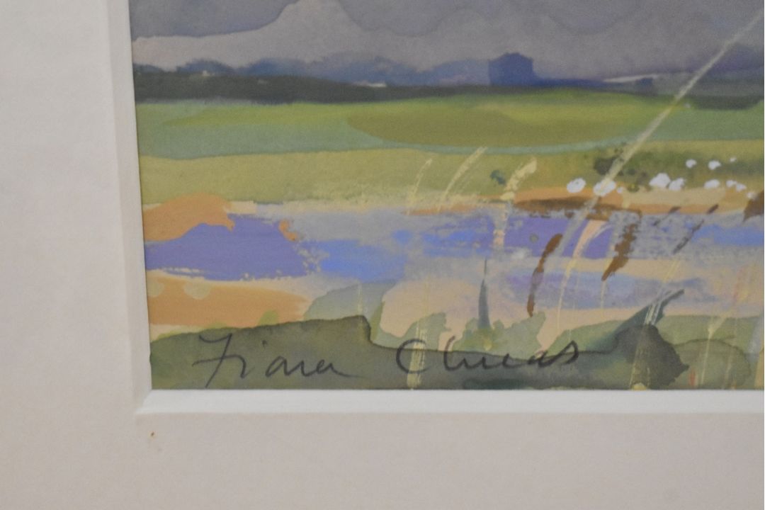 *Local Interest* Fiona Clucas (British Contemporary) Mixed media on paper 'Hot Summers Day - Image 3 of 4