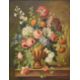 Henry Farmer FRSA (British 19th/20th Century) Oil on canvas, a still life study of a vase of flowers - Image 1 of 5