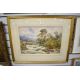 G Hodgson (British 19th Century) Watercolour, a rural river scene during a storm, signed lower - Image 2 of 3