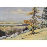 Walter Taylor (British 20th Century) Watercolour 'Fairy Steps', an autumnal landscape study,