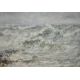 John Falconer Slater (British 1857-1937) watercolour and gouache, study of stormy seas, signed lower - Image 1 of 3
