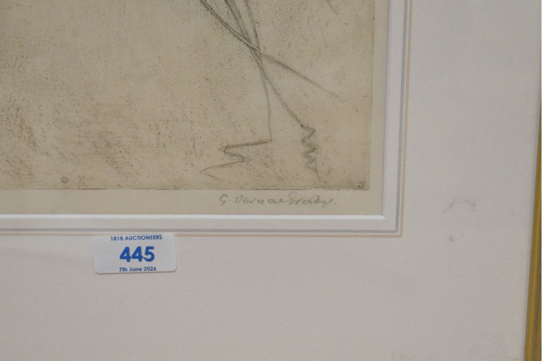 George Vernon Stokes (British 1873-1954) limited edition coloured etching, study of a kingfisher, - Image 3 of 3