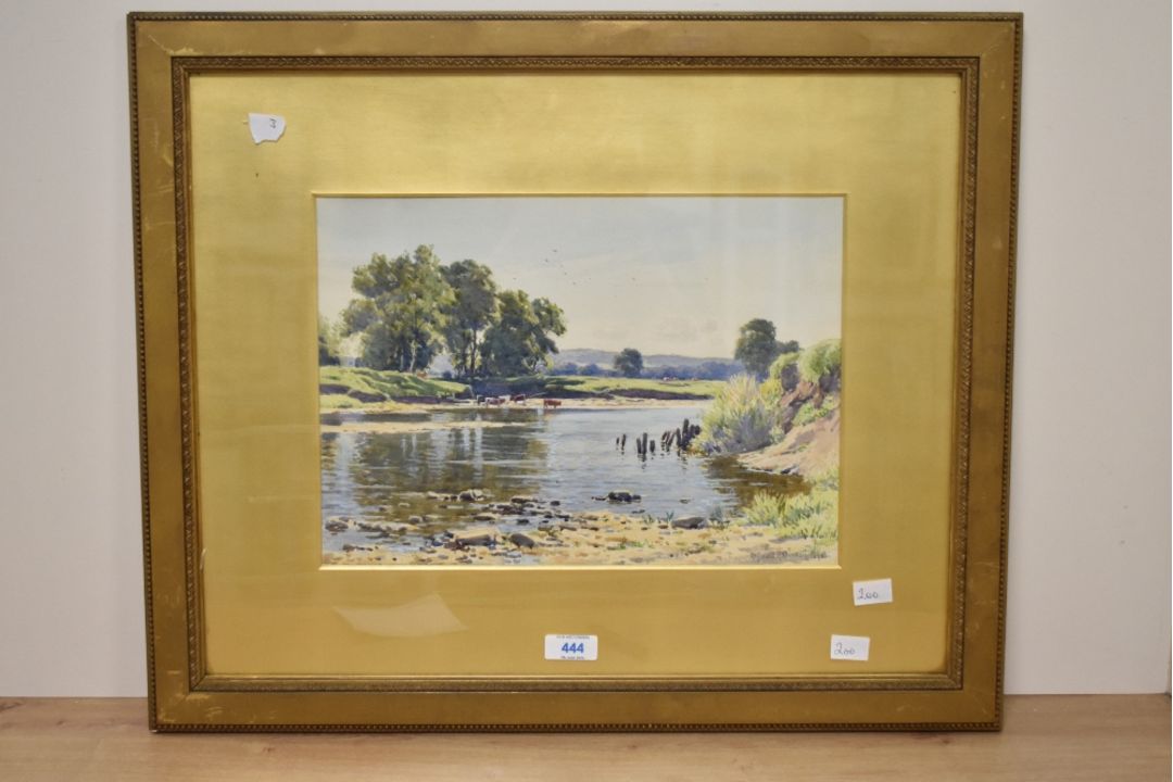 *local interest* Reginald Aspinwall (British 1858-1921) watercolour 'An Autumn Afternoon on The - Image 2 of 5