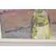 *Local Interest* Tom Oldham (British 1928-2019) Gouache 'Caquis and Spanish Pots', a still life - Image 3 of 4